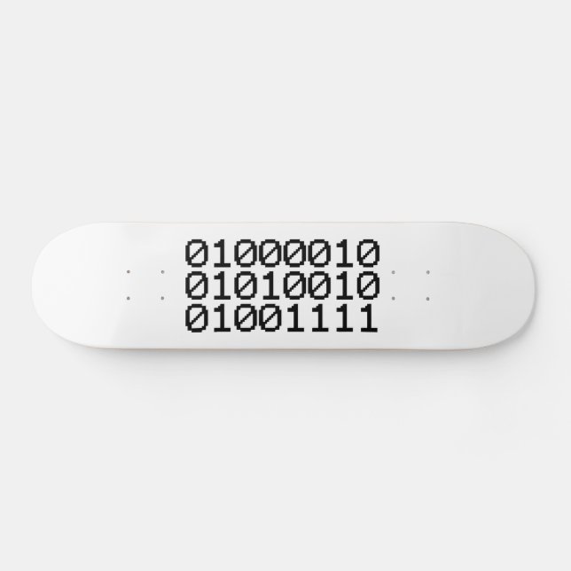 SKATEBOARD BRO BINAIRE (Horz)