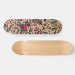 Skateboard Broderie Florale Ancienne de Décoration d'Ameublem
