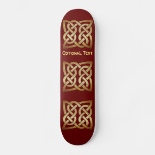 Skateboard Bronze Tone Celtic 