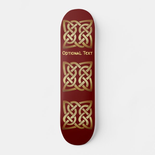 Skateboard Bronze Tone Celtic (Recto)