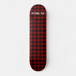 Skateboard Buffalo Plaid Motif