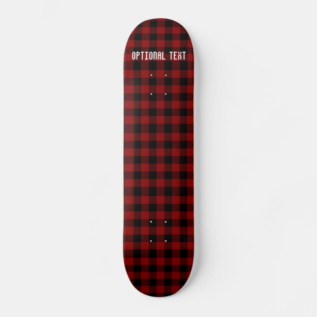 Skateboard Buffalo Plaid Motif (Recto)