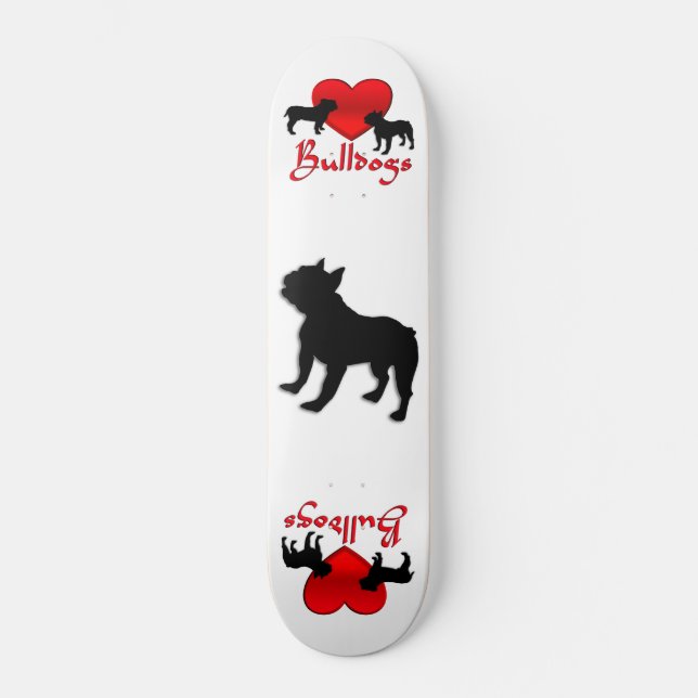 Skateboard Bulldogs de coeur (Recto)