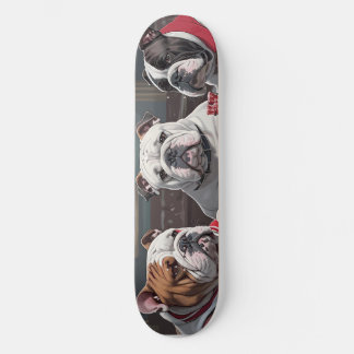 Skateboard Bulldogs jouant au poker