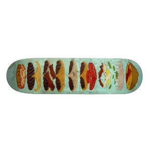 Skateboard Burger Sale Avec Sauce Spéciale