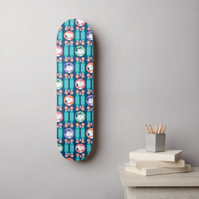 Skateboard cacahuètes | Snoopy Dark Blue Deco Dreams Motif (Art mural)