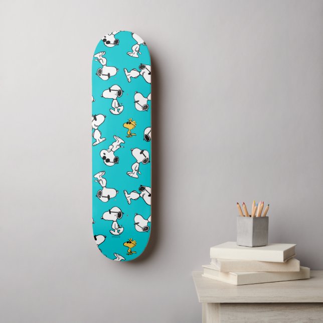 Skateboard cacahuètes | Snoopy & Lunettes de soleil Motif (Art mural)