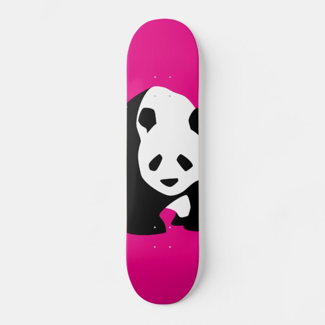 Skateboard Cadeau fuchsia de faune de zoo de roses indien (Recto)