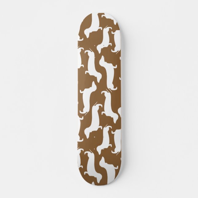 Skateboard Cadeau parfait de motif mignon de teckel pour (Devant)