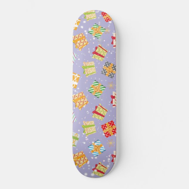 Skateboard Cadeaux de Noël motif (Recto)