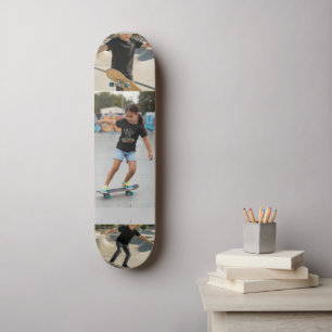 Skateboard Cadre personnalisé avec 3 photos   Photo personnal