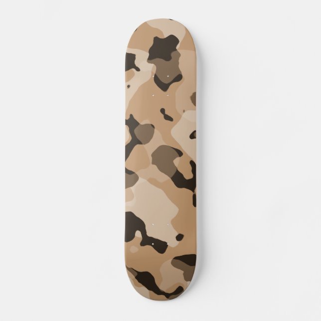 Skateboard Camo Brown clair ; Camouflage (Recto)