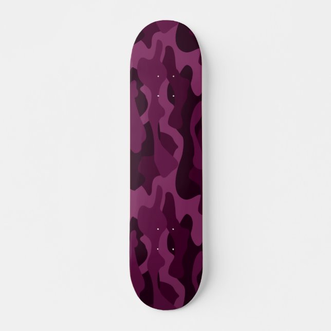 Skateboard Camo de couleur violette tyrienne (Devant)