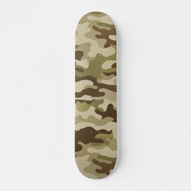 Skateboard Camo vert de l'armée texturée (Devant)