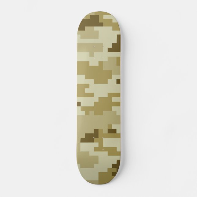 Skateboard Camouflage 8 bits pour désert numérique / Camo (Recto)