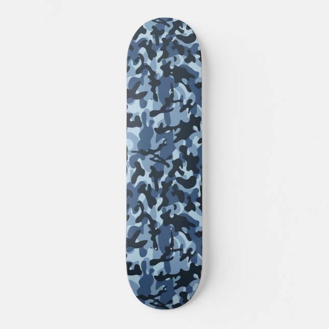 Skateboard Camouflage bleu (Recto)