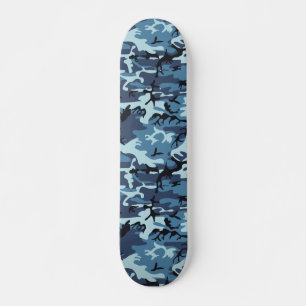 Skateboard Camouflage bleu