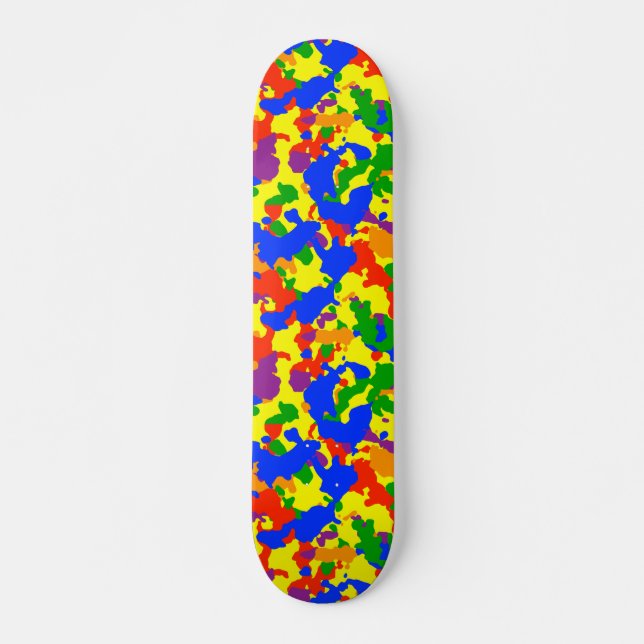 Skateboard Camouflage Camo Fun Rainbow (Devant)