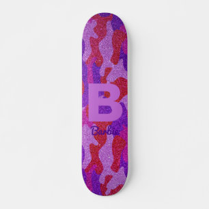 Skateboard Camouflage de Parties scintillant rouge et violet 