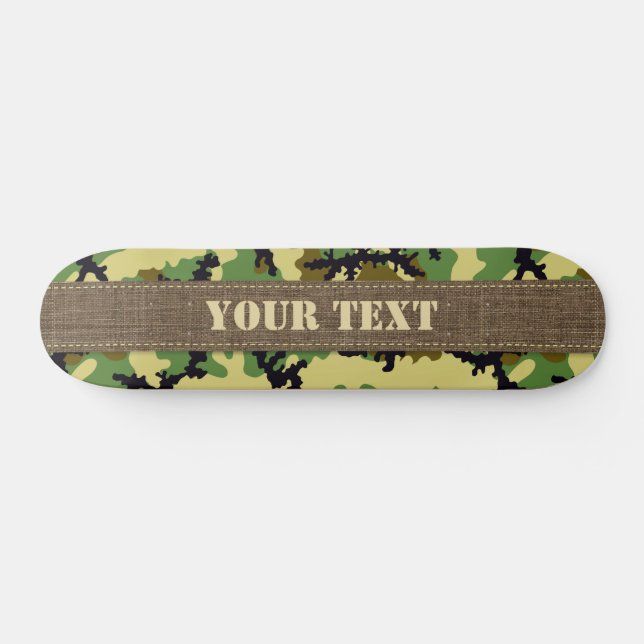 Skateboard Camouflage des bois (Horz)