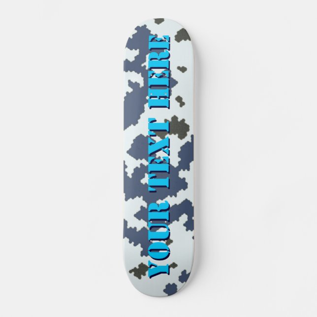 Skateboard Camouflage d'hiver (Recto)