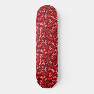 Skateboard Camouflage Saumon rouge