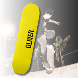 Skateboard Canari jaune Nom moderne Classique tendance