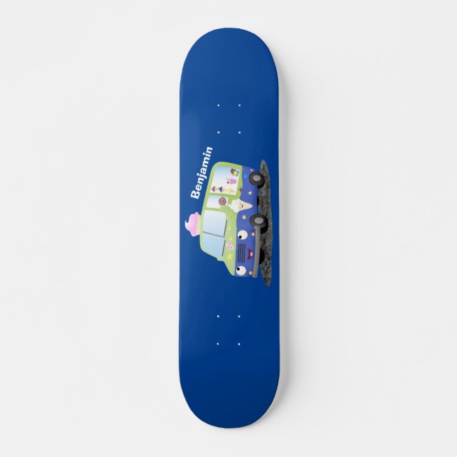 Skateboard Caricature de camion de glace joli (Devant)