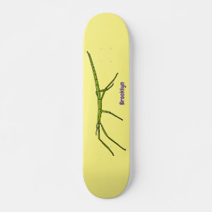 Skateboard Caricature de mignon rouge vert avec des visages h