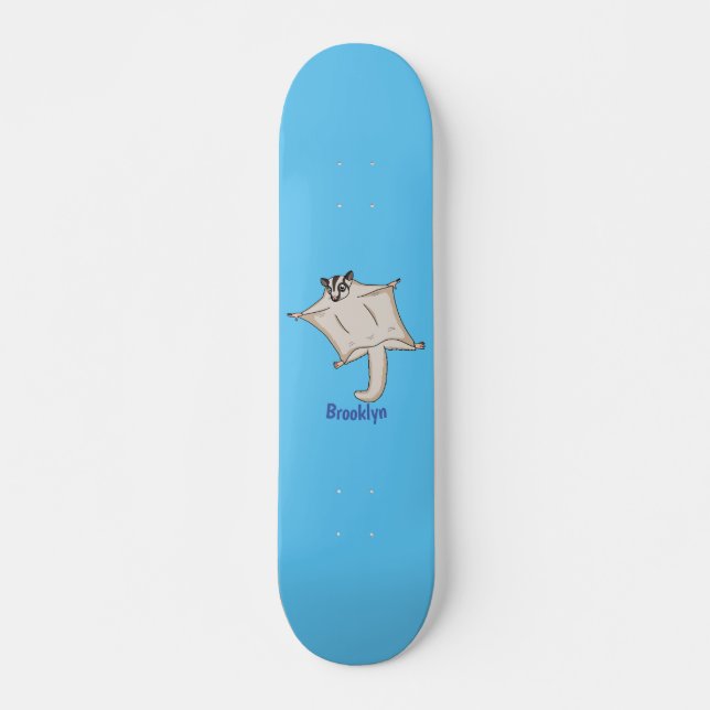 Skateboard Caricature de planeur de sucre volant mignon (Devant)