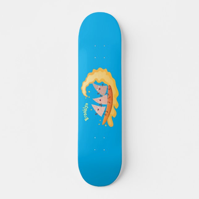 Skateboard Caricature de surf pour chips de maïs mignonette n (Devant)