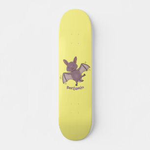 Skateboard Caricature de vol de chauve-souris