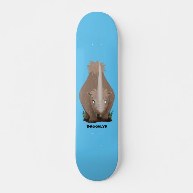 Skateboard Caricature en élasmère de rhinocéros laineux (Devant)