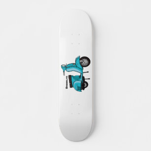 Skateboard Caricature moto mopée mûre illustration