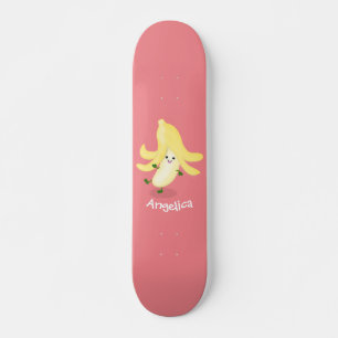 Skateboard Caricature sur la banane de Cute kawaii