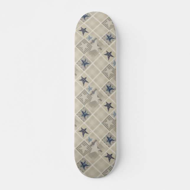 Skateboard Carrelage beige (Devant)