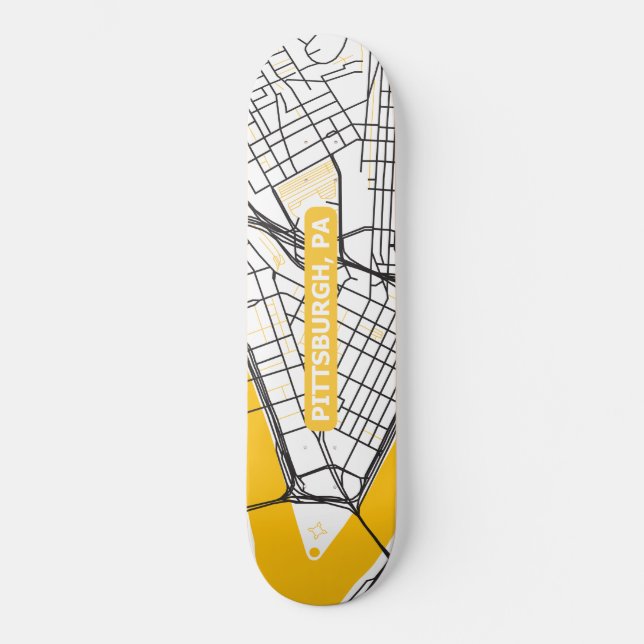 Skateboard Carte 3 de Pittsburgh (Recto)