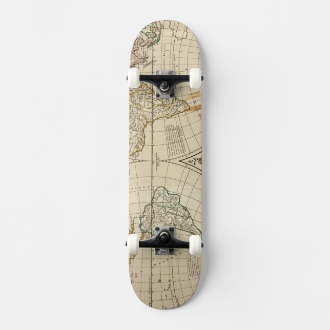 Skateboard Carte 8 du monde (Recto)