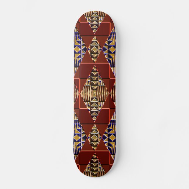 Skateboard Carte à roulettes 16 Native American moderne (Recto)
