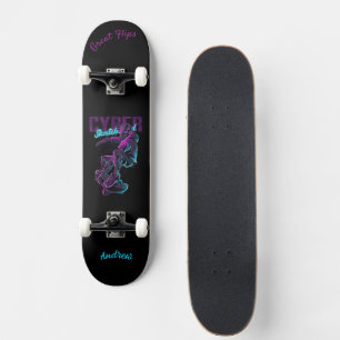 Skateboard Carte à roulettes avec légende et nom