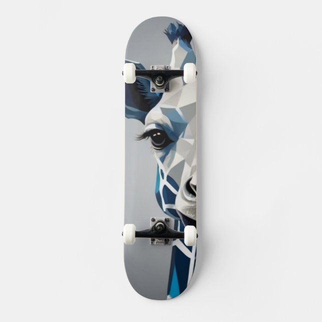 Skateboard Carte à roulettes bleue (Recto)