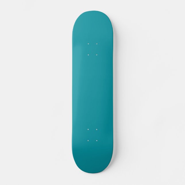 Skateboard Carte à roulettes Turquoise solide (Recto)
