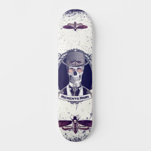 Skateboard Carte à roulettes vintage Skull Art Memento Mori