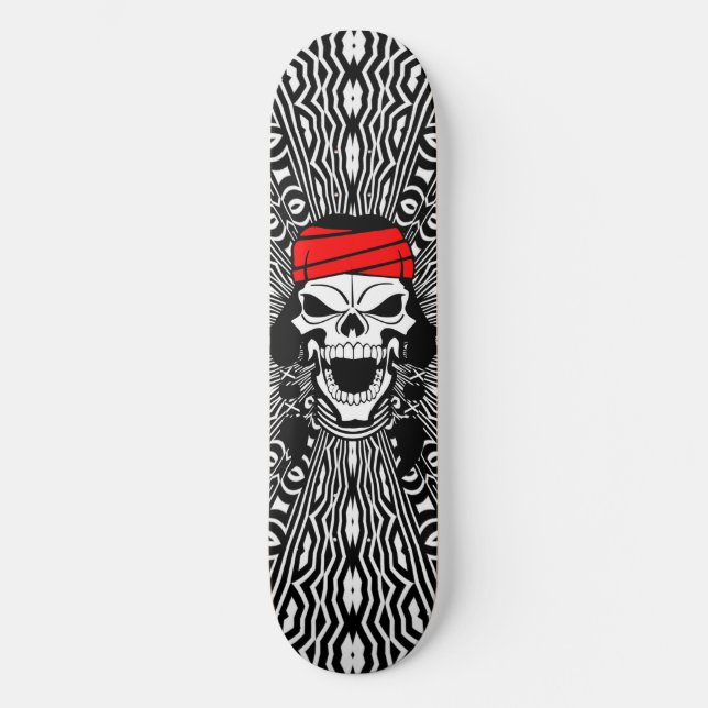 Skateboard Carte Apache Skull Trip Custom Pro Tribal Park Boa (Recto)