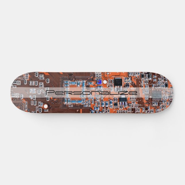 Skateboard Carte circuit imprimé circuit orange PCB (Horz)