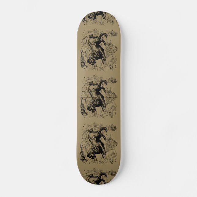 Skateboard Carte de la constellation du Lion Hevelius 1690 su (Recto)