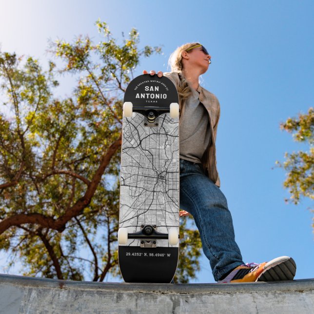 Skateboard Carte de la ville de San Antonio Skate (Extérieur 1)