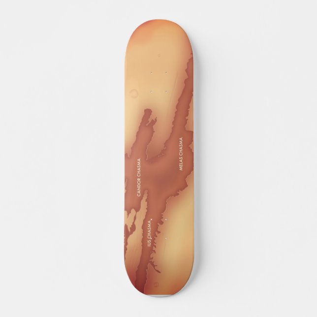 Skateboard carte de Valles marineris Mars (Devant)