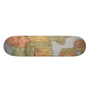 Skateboard Carte des Etats-Unis et du Canada