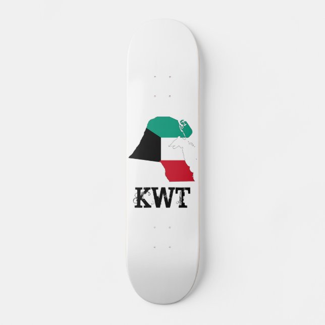 Skateboard Carte du drapeau du Koweït (Recto)